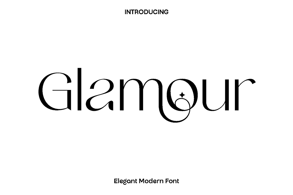 Glamour - Elegant Display Font, a Sans Serif Font by Luna Shop (Photo 1 of 9)