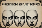 Procreate / Neo-traditional Ladies, a Brush Add-On by Studio.Valhalla (Thumbnail 8 of 11)