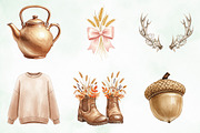 Neutral Rustic Coquette Fall Clipart, an Illustration by Creative Art (Thumbnail 6 of 9)