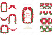 Oversized Red Bow Garland, a Seasonal Illustration by LABFcreations (Thumbnail 4 of 4)