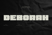 DEBORAH MODERN DISPLAY FONT, a Sans Serif Font by BURSTYPE (Thumbnail 1 of 9)