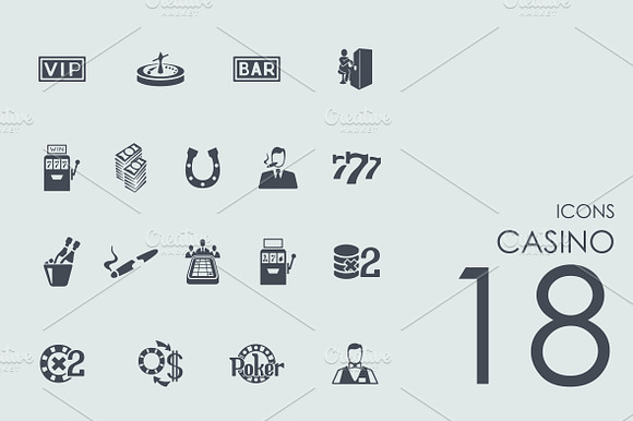 18 Casino Icons