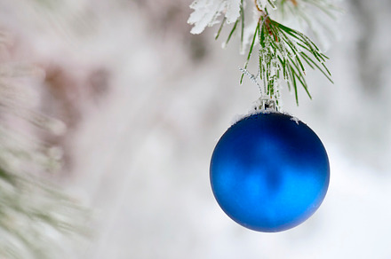 Christmas ball blue