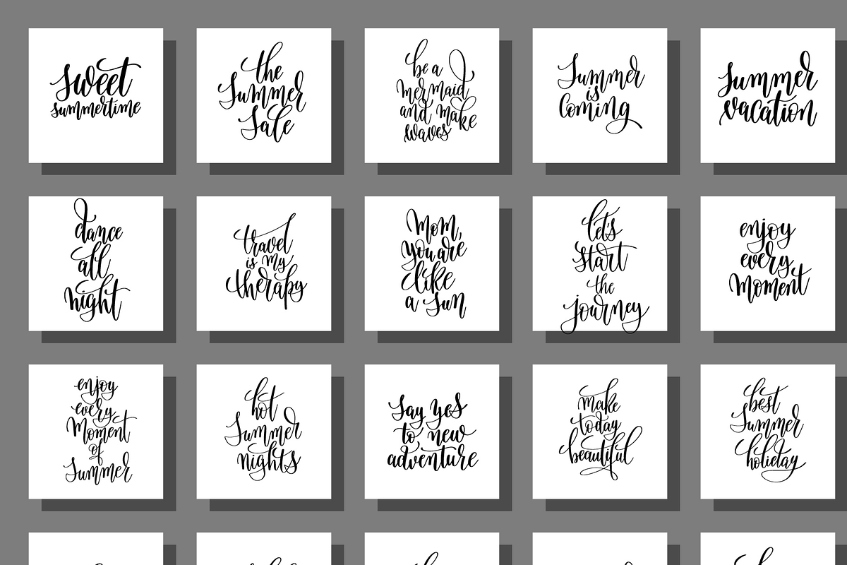 set of 100 positive summer quote, a Card Template by karakotsya (Photo 3 of 5)