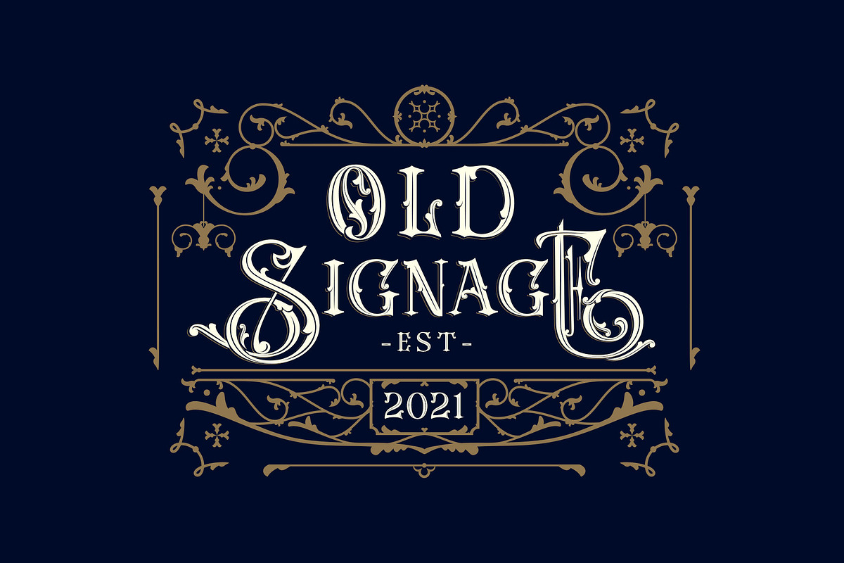 Rusty Store, a Blackletter Font by alit design (Photo 15 of 24)