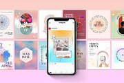 Instagram Aesthetic Gradient CANVA, a Social Media Template by Analogi Studio (Thumbnail 31 of 36)