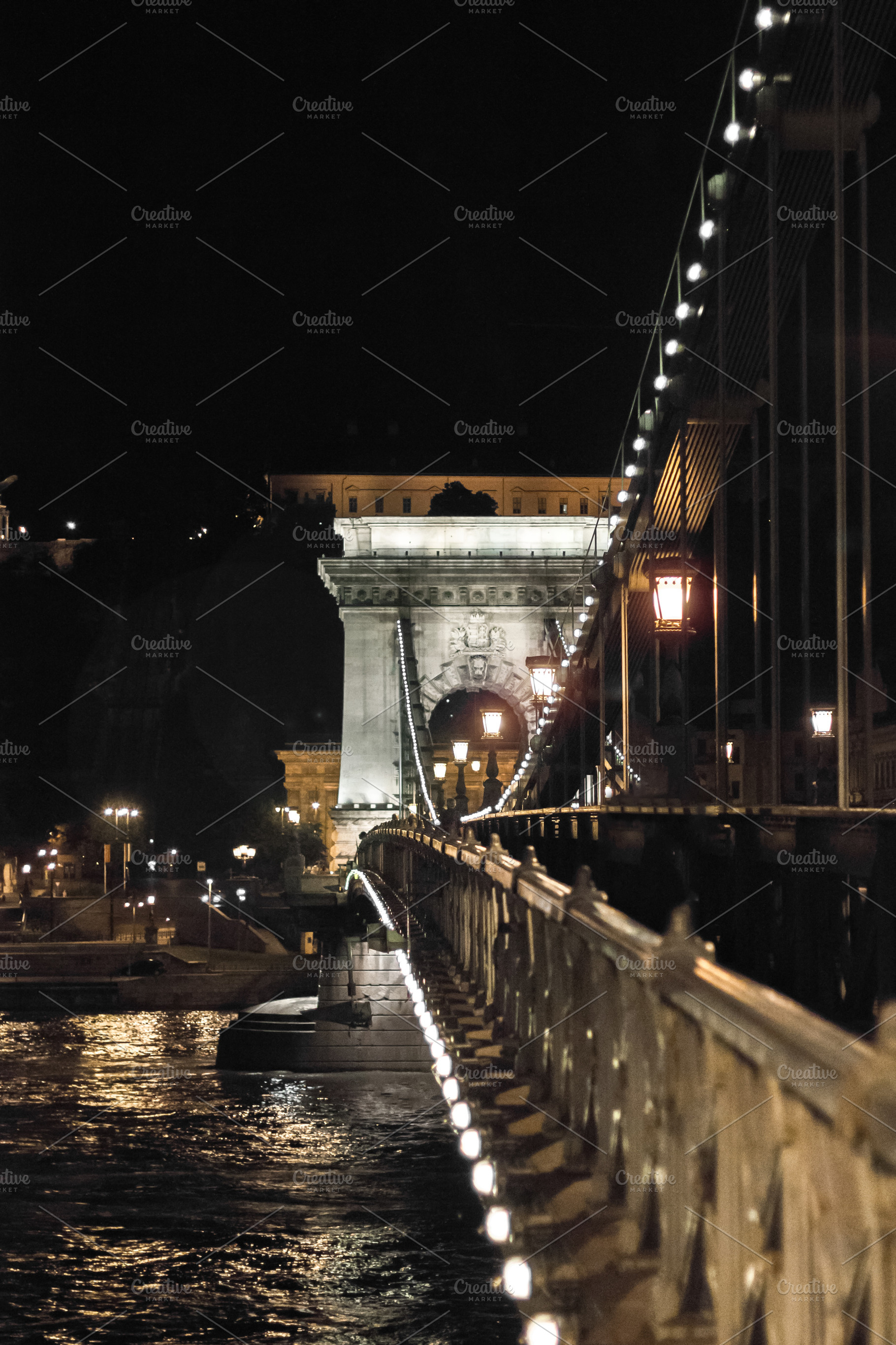 Chain bridge containing historical, buda, and pest, an Architecture Photo by Riho Rannamäe
