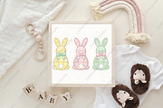 Patchwork Bunny Appliqué Design PNG, an Illustration by CraftArtStudio (Thumbnail 4 of 4)