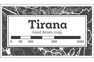 Tirana Albania City Map