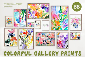 Bright Colorful Watercolor PRINTS