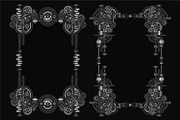 12 Premium Steampunk Poster Borders, a Background Graphic by the-sastra (Thumbnail 5 of 7)
