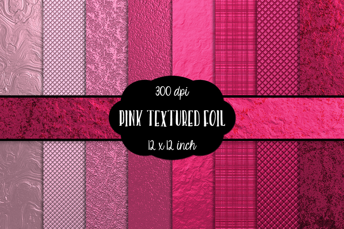 Pink Metallic Digital Paper 300 dpi