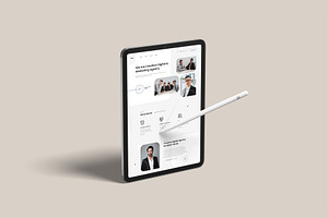 IPad - Web App Presentation Mockup