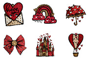 Valentines Day Clipart Png, an Illustration by CreationArt (Thumbnail 5 of 5)