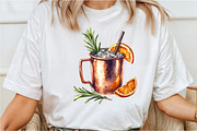 Moscow Mule Cocktail Watercolor Clip, an Illustration by Rose Art (Thumbnail 5 of 8)