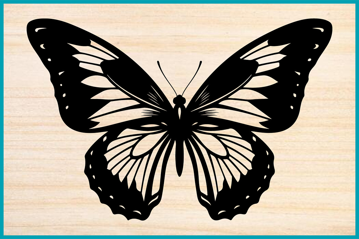 Butterfly Silhouette PNG Clipart Set, an Animal Illustration by Creativeshirt (Photo 4 of 4)