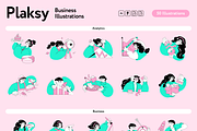 Plaksy Business Illustrations, a Finance Illustration by Welovegraphics (Thumbnail 7 of 7)