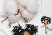 20 Quirky Black Girl PNGs, a Person Illustration by Pati Charm Studio (Thumbnail 8 of 8)