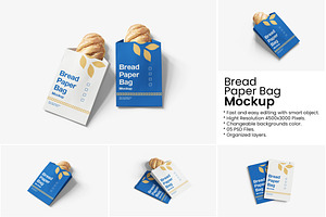 Bread Paper Bag Mockup, a Packaging Mockup by Indah