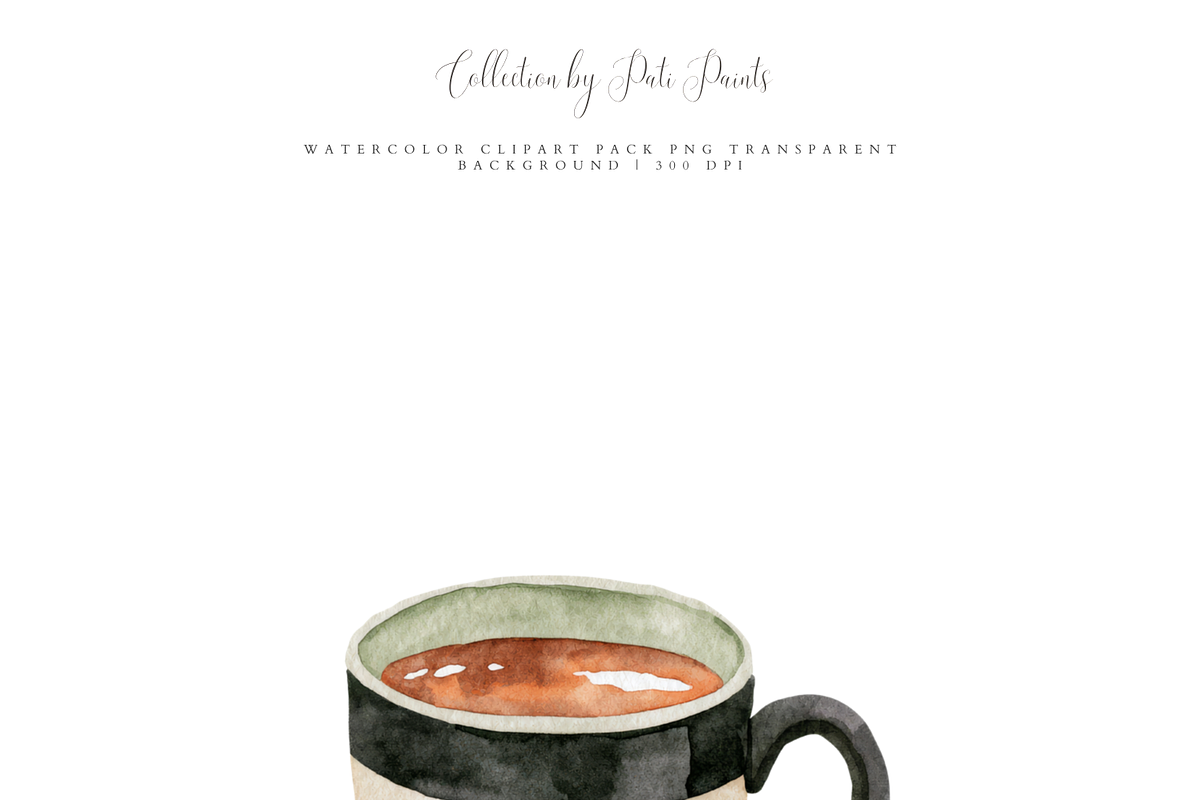 Watercolor Halloween Clipart Bundle, an Object Illustration by Pati Paints (Photo 8 of 11)