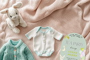 Baby Shower Plush Toys Set, a Decorative Illustration by Sunshine Art (Thumbnail 2 of 11)