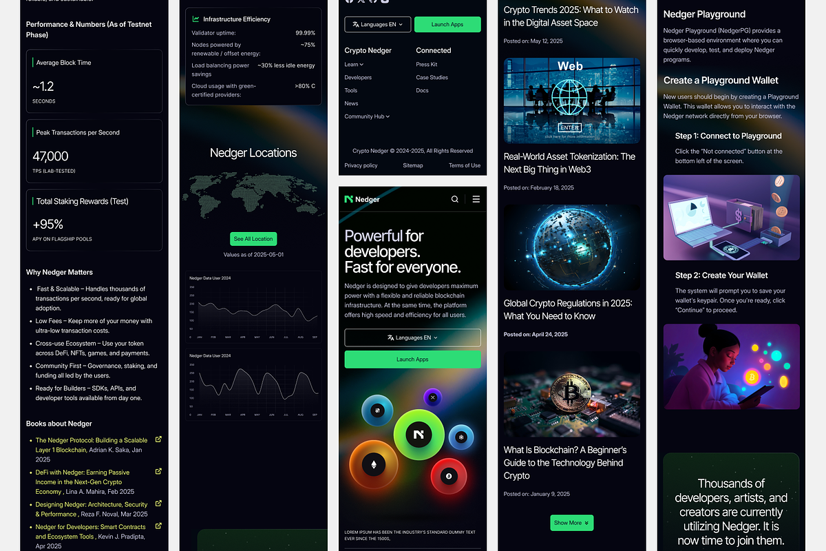 Nedger - Crypto Company Landing Page, a Landing Page Template by SundayWorkTeam (Photo 3 of 6)