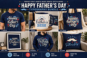 Happy Father’s Day Typography Bundle, an Object Graphic by ashek (Thumbnail 3 of 5)
