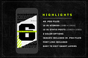 ATHLETICO 2- BALLER INSTAGRAM KIT, a Social Media Template by GOAT Design Co. (Thumbnail 12 of 13)