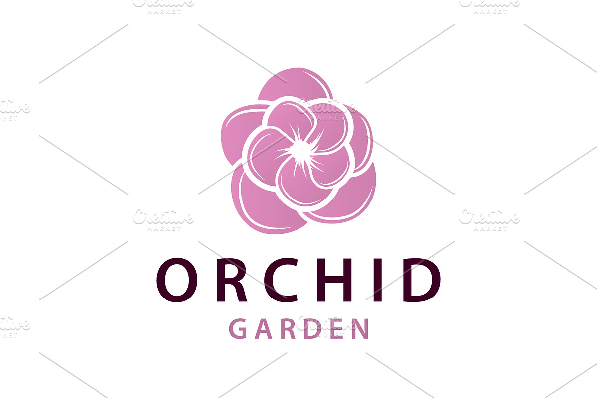 Orchid logo simple flower luxurious, a Branding & Logo Template by Maylianaw28