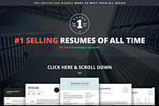Top Sellers Resume Mega Bundle, a Resume Template by SNIPESCIENTIST (Thumbnail 2 of 5)