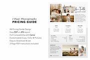 1-Page Photography Pricing Template, a Flyer Template by White Dreamers (Thumbnail 2 of 4)