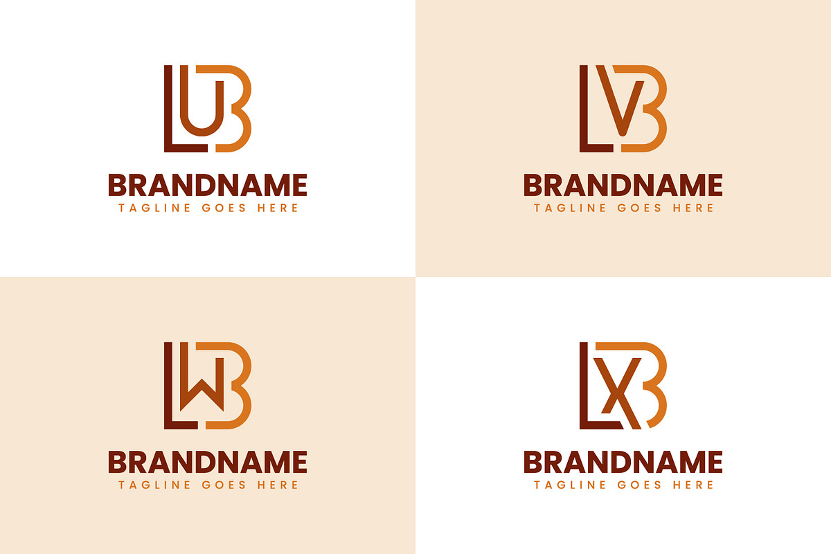 Letters BLU BLV BLW BLX Logo, a Branding & Logo Template by Pray Art Design Studio