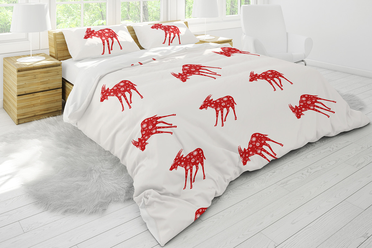 Goat Pattern, a Pattern Graphic by Groovy Arts (Photo 4 of 5)