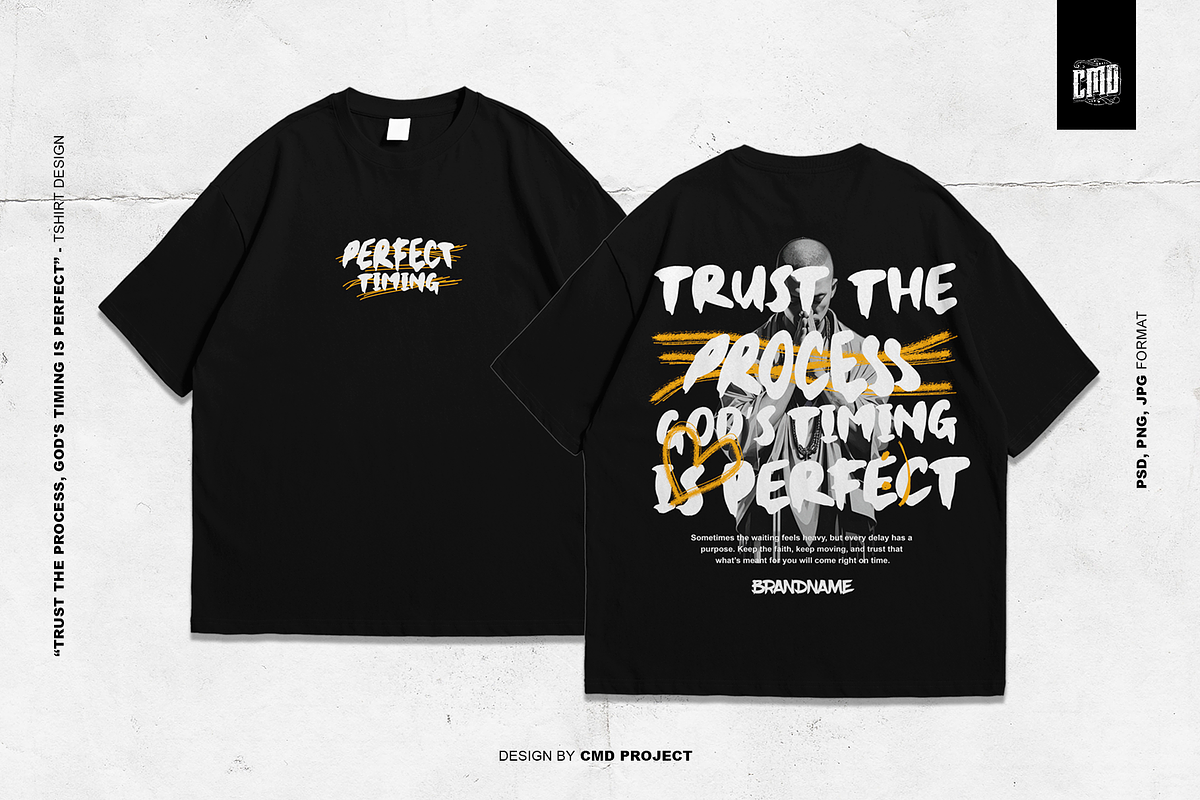God's Timing Is Perfect Tee, an Object Graphic by Cmd Project (Photo 1 of 7)