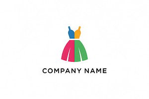 Colorful Dress Logo, a Branding & Logo Template by Logocreative