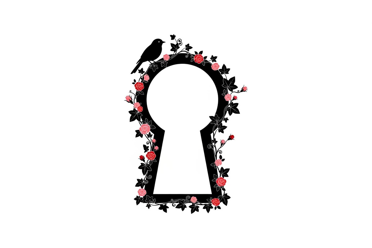 Floral Keyhole Frame SVG Bundle, an Illustration by Designs_River