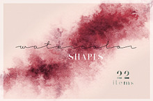 22 Watercolor Shapes