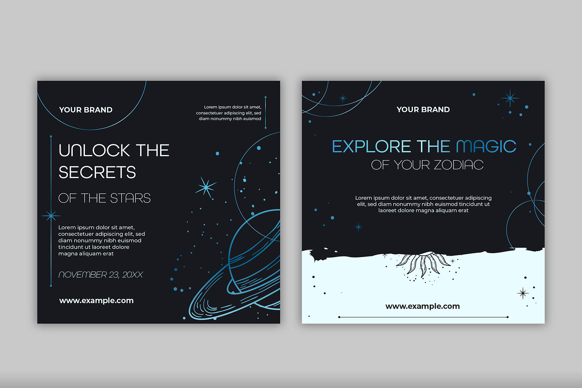 Zodiac Social Media Template Pack preview 2