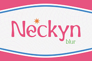 Neckyn Blur, a Sans Serif Font by Craft Supply Co. (Thumbnail 1 of 8)