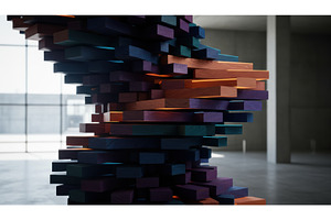 Contemporary sculpture of stacked, an Arts & Entertainment Photo by Igor Tichonow
