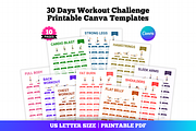 Canva 30 Day Workout Challenge PDF, a Stationery Template by Snapybiz (Thumbnail 2 of 10)
