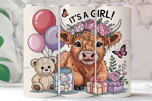 Highland Cow Baby 20oz Tumbler