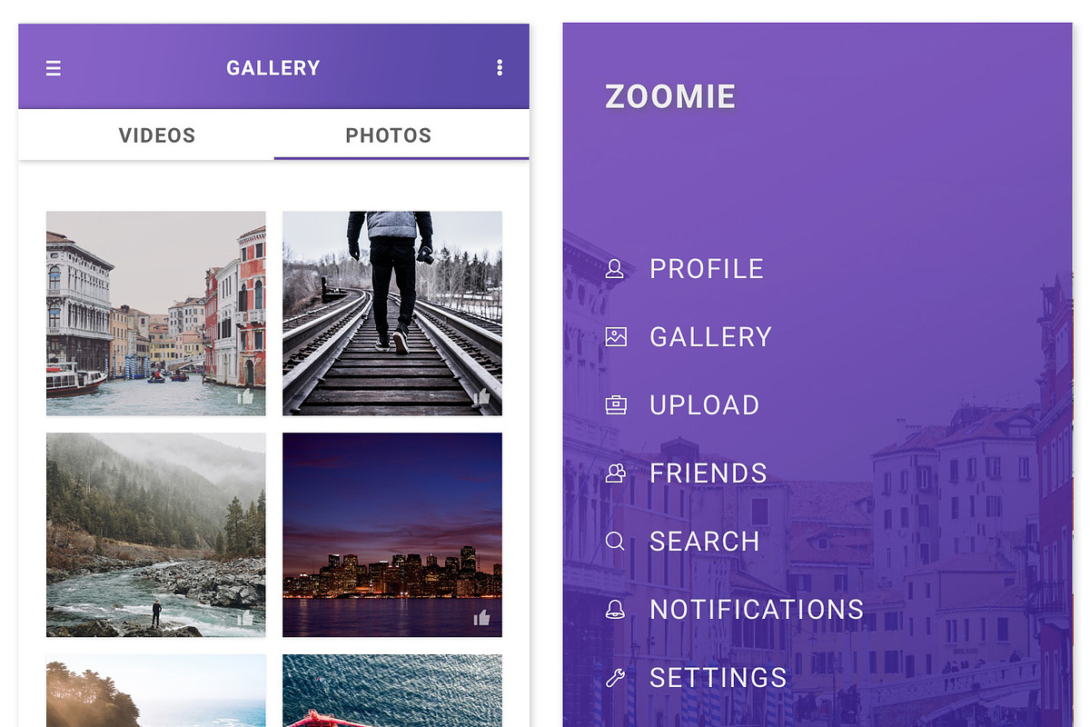 Zoomie - Social Media Figma App, an UI Kit Template by themelove (Photo 4 of 9)
