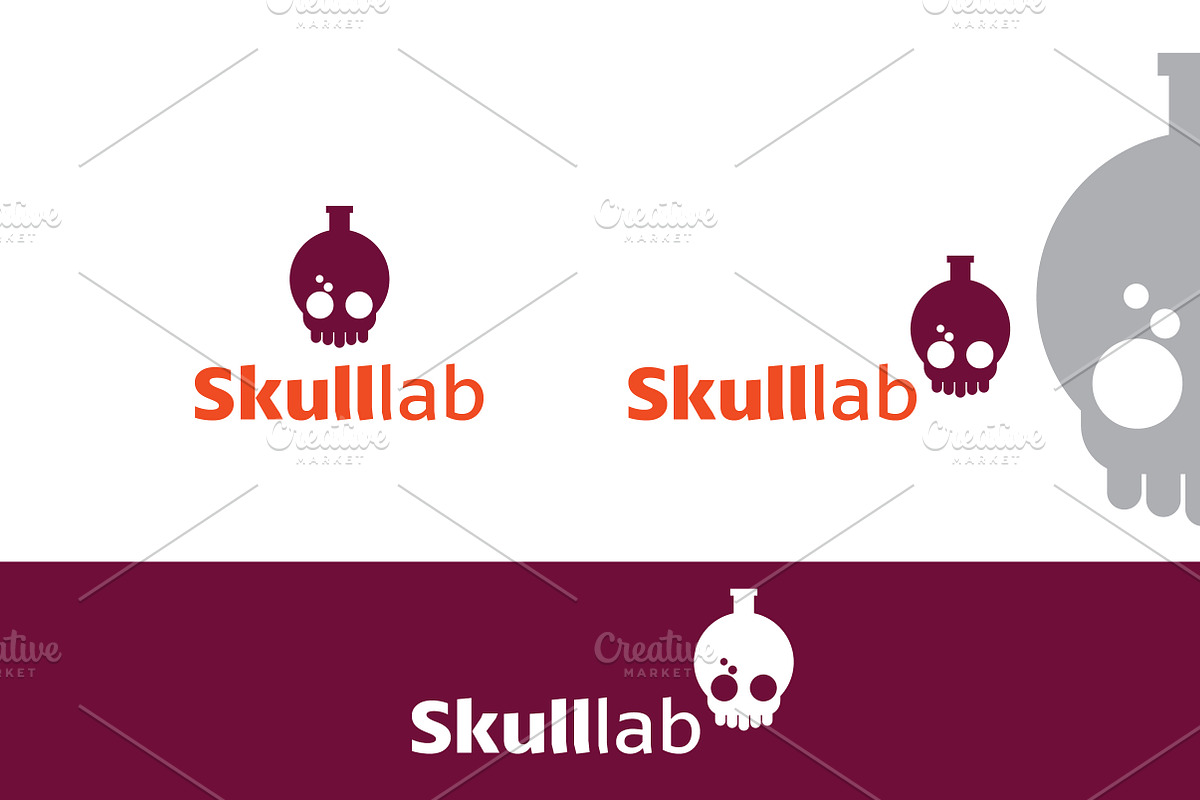 Skulllab - Laboratory Logo Template, a Branding & Logo Template by junartmosphere (Photo 4 of 4)