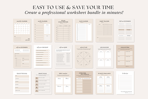 Coaching Worksheet Ebook Templates