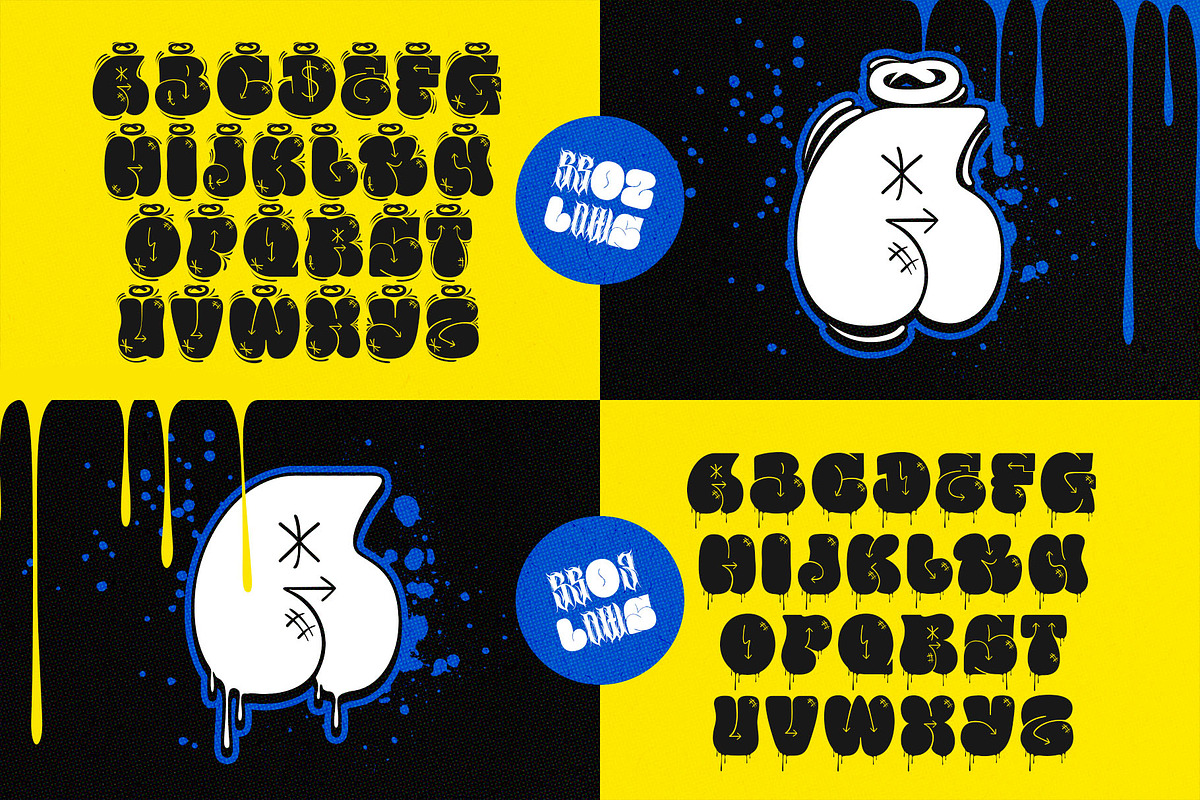 Bubble Core Graffiti Mix Metal Font, a Blackletter Font by alit design (Photo 21 of 22)