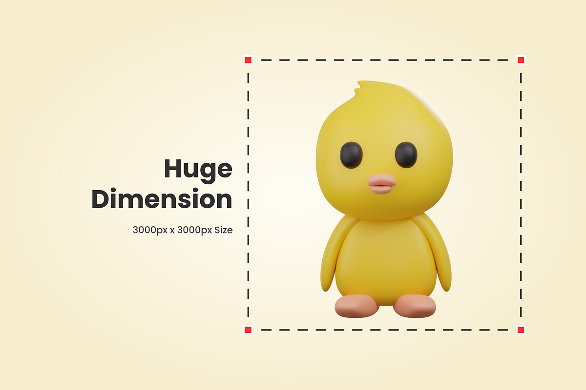 3D Cute Animal Illustration, an Animal 3D Model by SLAB! Design (Photo 2 of 4)