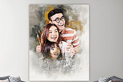 Portrait Painting Watercolor Photo, an Action Add-On by Photoshop Action (Thumbnail 3 of 22)