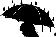 Women with Umbrella Silhouette Bundl, an Illustration by Designs_River (Thumbnail 8 of 10)