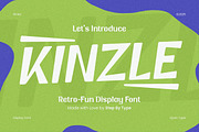 Kinzle - A Fun Display Font, a Sans Serif Font by Brand_Hero (Thumbnail 1 of 10)